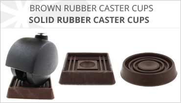 BROWN RUBBER FURNITURE CASTER CUP